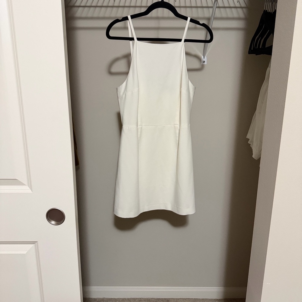 French Connection White Sleeveless Dress
